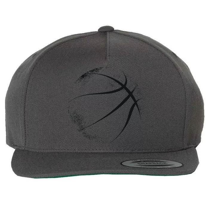 Basketball Graphic Basketball Wool Snapback Cap