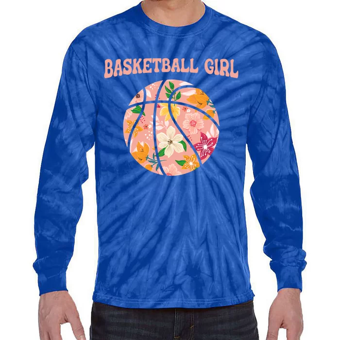 Basketball Gift Basketball Player Baller Basketball Funny Gift Tie-Dye Long Sleeve Shirt