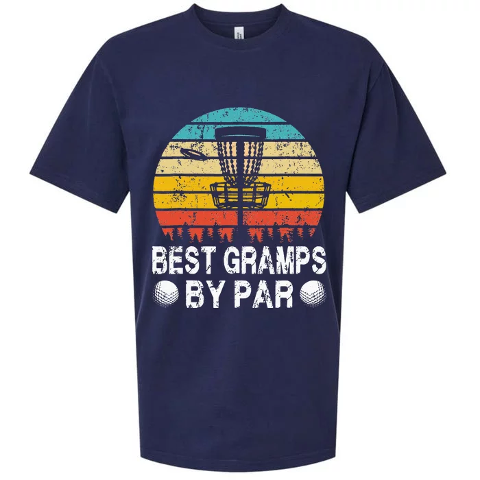 Best Gramps By Par Disc Golf Vintage Fathers Day Sueded Cloud Jersey T-Shirt