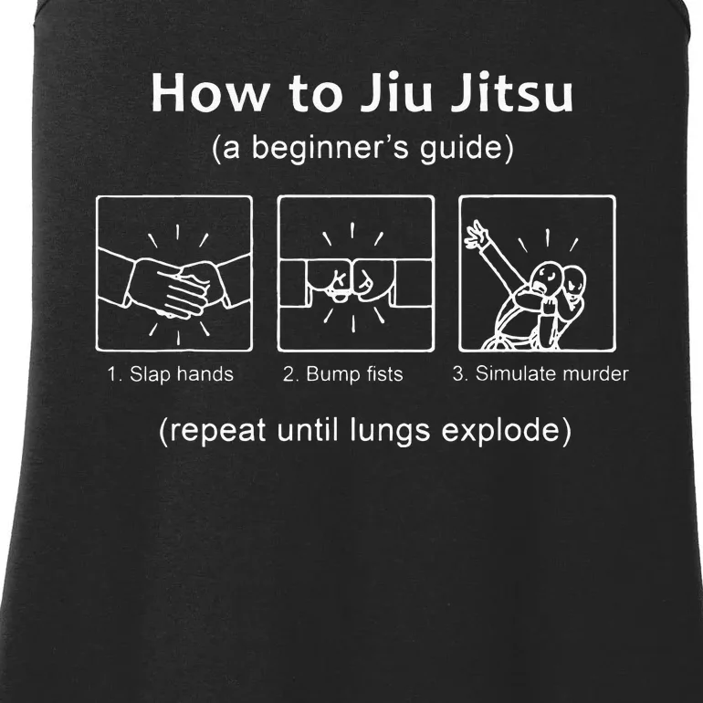 BJJ Gifts Beginner Jiu Jitsu Guide Funny Brazilian Jiu Jitsu Ladies Essential Tank