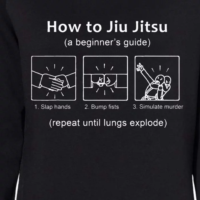 BJJ Gifts Beginner Jiu Jitsu Guide Funny Brazilian Jiu Jitsu Womens California Wash Sweatshirt