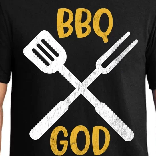 Bbq God Barbecue Father's Day Idea Gift Pajama Set