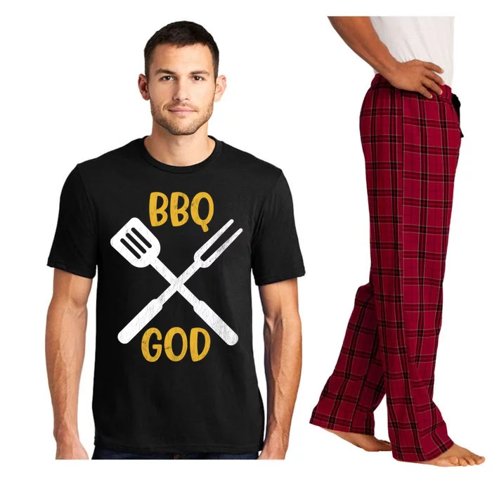 Bbq God Barbecue Father's Day Idea Gift Pajama Set