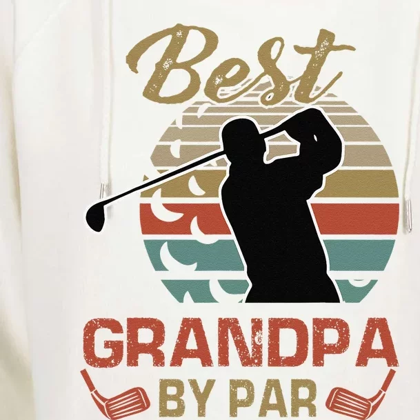 Best Grandpa By Par Golfing Gift For Father Day Womens Funnel Neck Pullover Hood