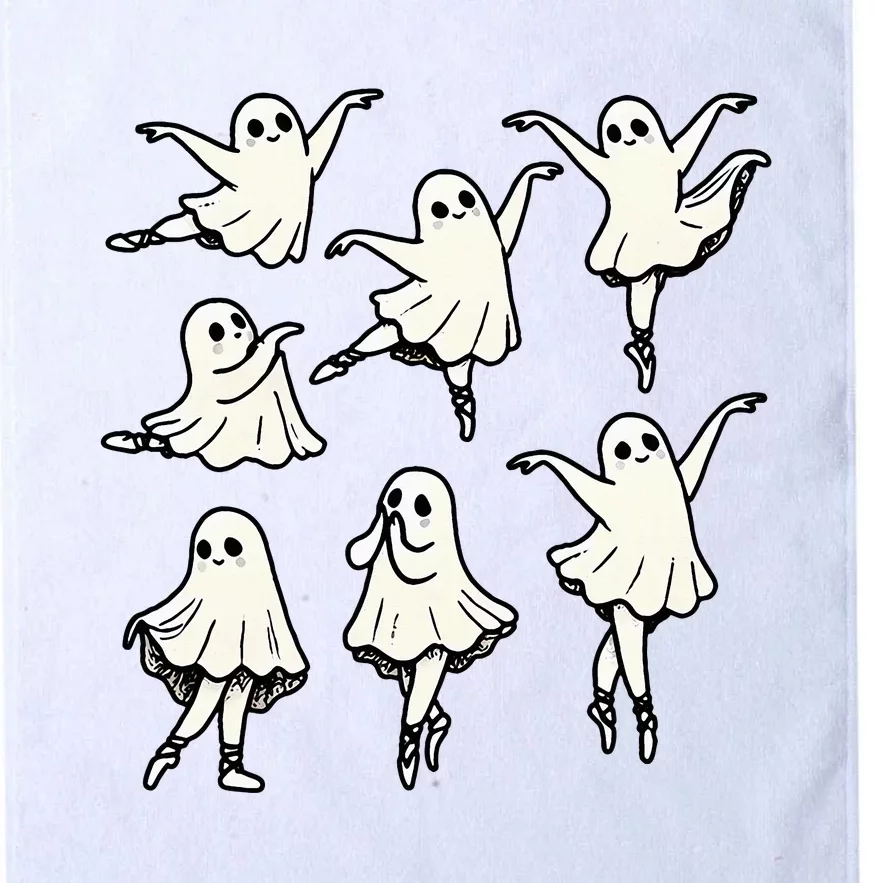 Ballet Ghost Ballet Dancer Spooky Dance Teacher Halloween Platinum Collection Golf Towel