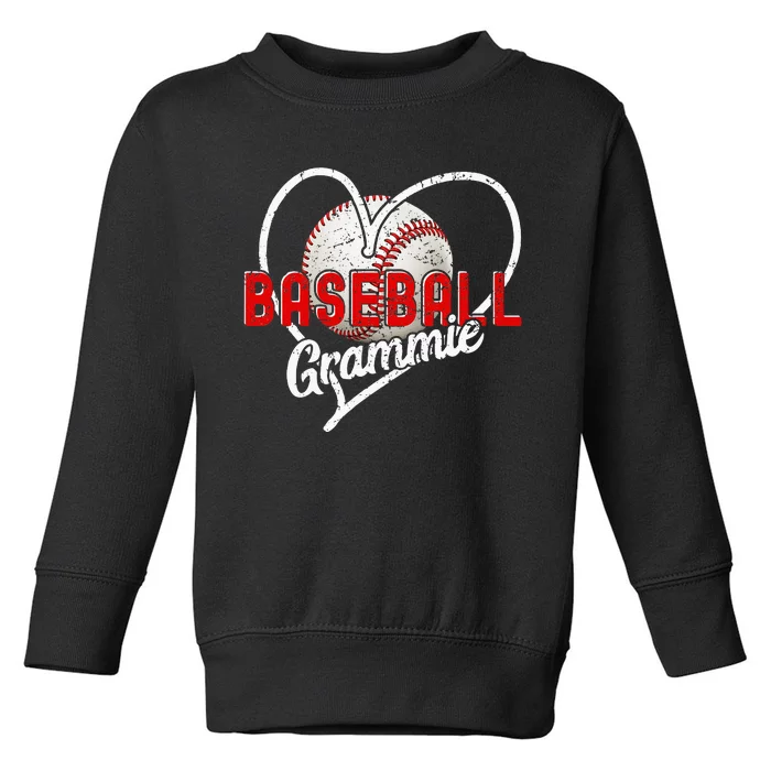 Baseball Grammie Baseball Love Baseball Player Toddler Sweatshirt