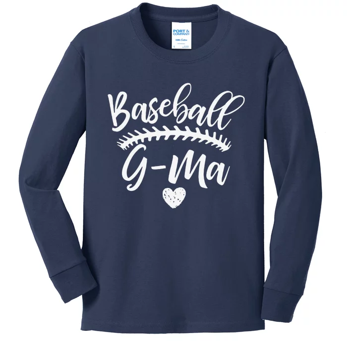 Baseball GMa Birthday Mother's Day Christmas Gift Kids Long Sleeve Shirt