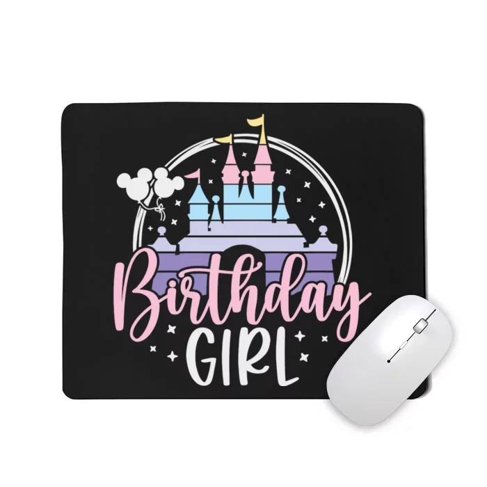 Birthday Girl Birthday Party Magic Castle Mousepad