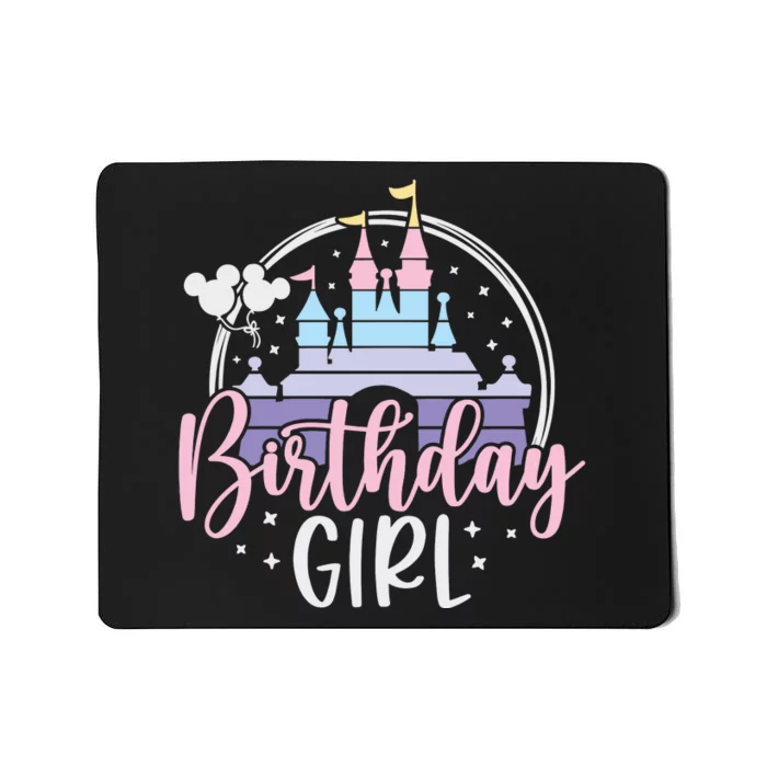 Birthday Girl Birthday Party Magic Castle Mousepad