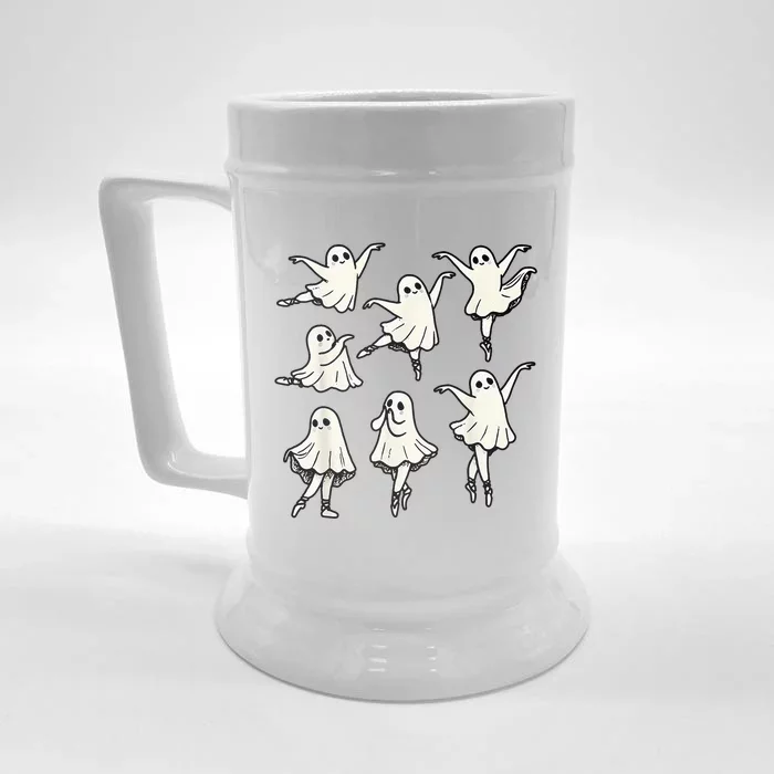 Ballet Ghost Ballet Dancer Spooky Dance Front & Back Beer Stein