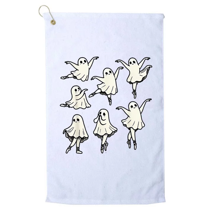 Ballet Ghost Ballet Dancer Spooky Dance Platinum Collection Golf Towel