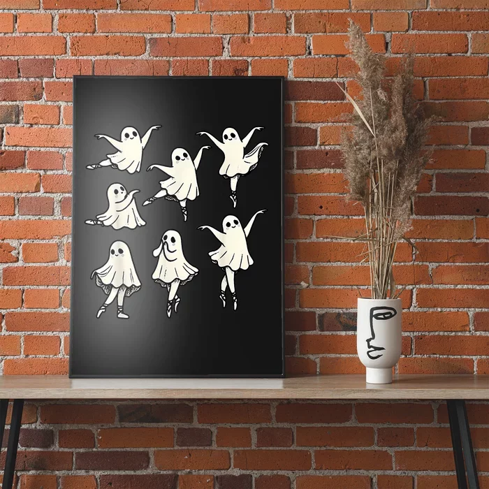 Ballet Ghost Ballet Dancer Spooky Dance Teacher Halloween Poster