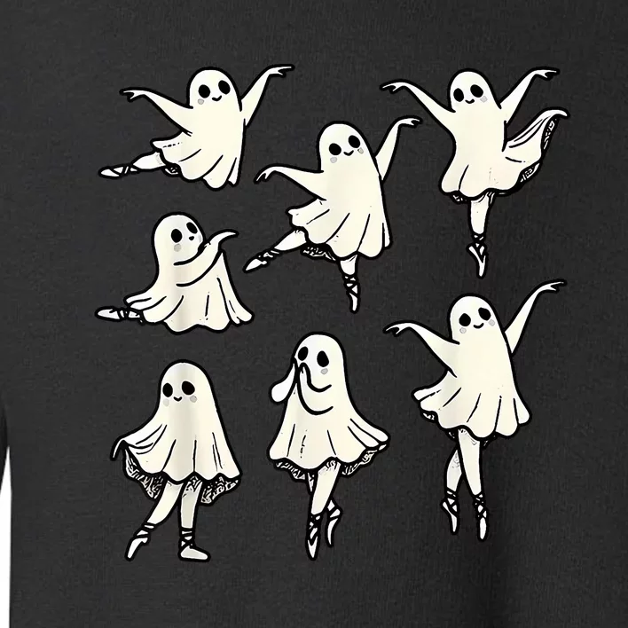 Ballet Ghost Ballet Dancer Spooky Dance Teacher Halloween Toddler Sweatshirt