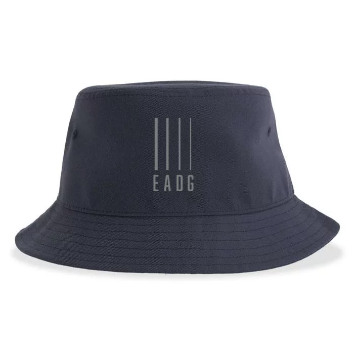 Bass Guitarist Bass Player Gift EADG 4 String Sustainable Bucket Hat