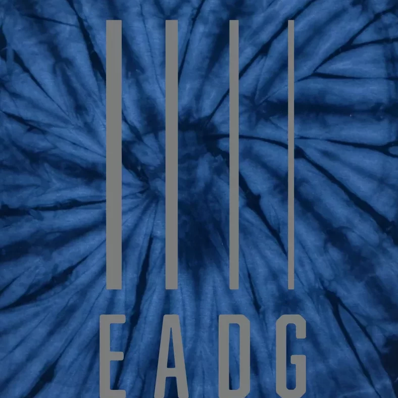 Bass Guitarist Bass Player Gift EADG 4 String Tie-Dye T-Shirt