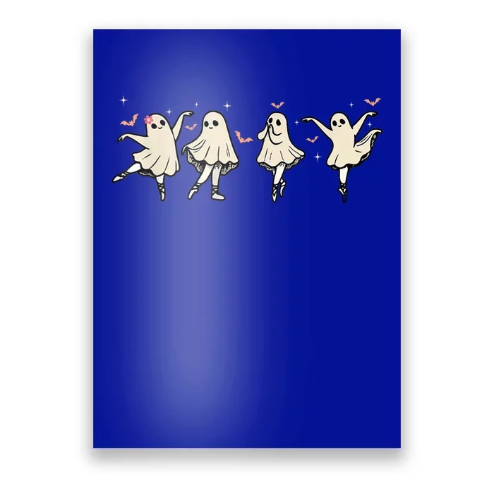 Ballet Ghost Ballet Dancer Spooky Dance Teacher Halloween Cool Gift Poster