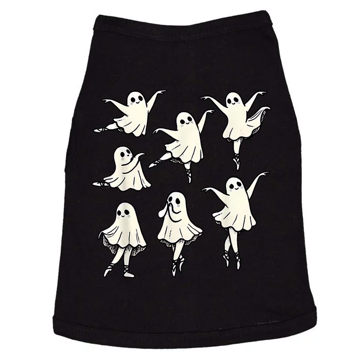 Ballet Ghost Ballet Dancer Spooky Dance Teacher Halloween Doggie Tank