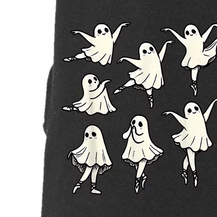 Ballet Ghost Ballet Dancer Spooky Dance Teacher Halloween Doggie 3-End Fleece Hoodie