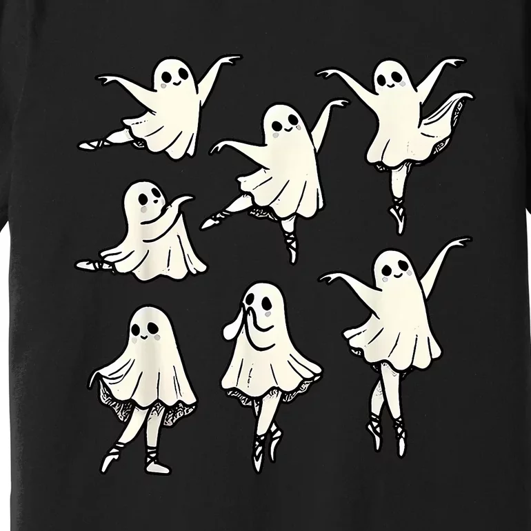 Ballet Ghost Ballet Dancer Spooky Dance Teacher Halloween Premium T-Shirt