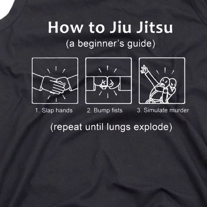 BJJ Gifts Beginner Jiu Jitsu Guide Funny Brazilian Jiu Jitsu Tank Top