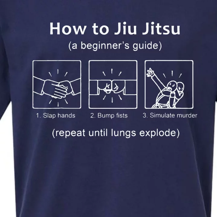 BJJ Gifts Beginner Jiu Jitsu Guide Funny Brazilian Jiu Jitsu Sueded Cloud Jersey T-Shirt