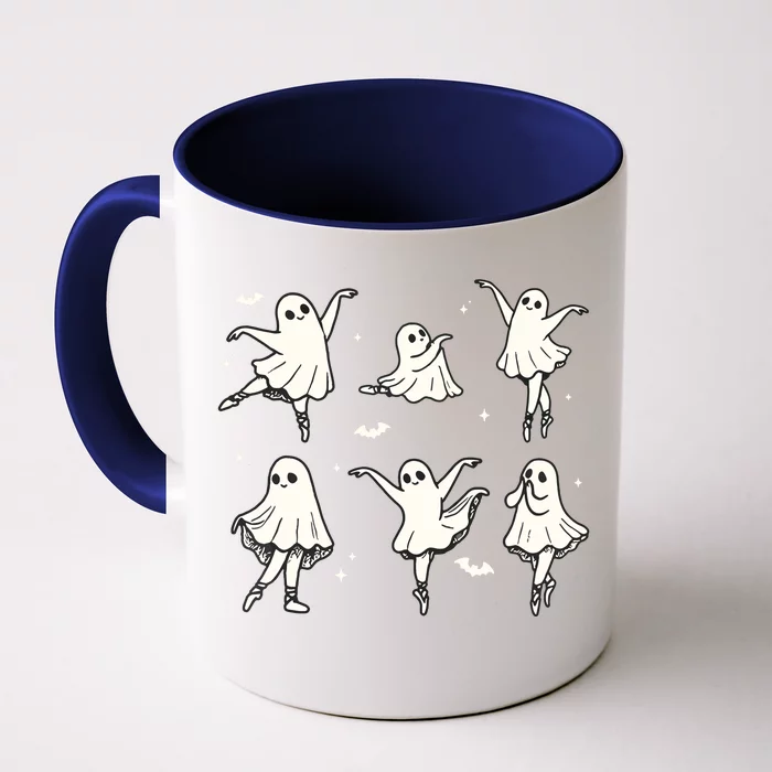 Ballet Ghost Ballet Dancer Spooky Dance Halloween Front & Back Coffee Mug