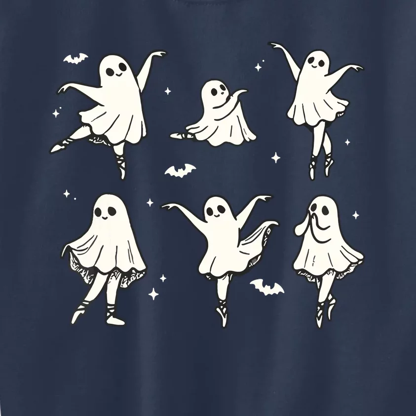 Ballet Ghost Ballet Dancer Spooky Dance Halloween Kids Sweatshirt