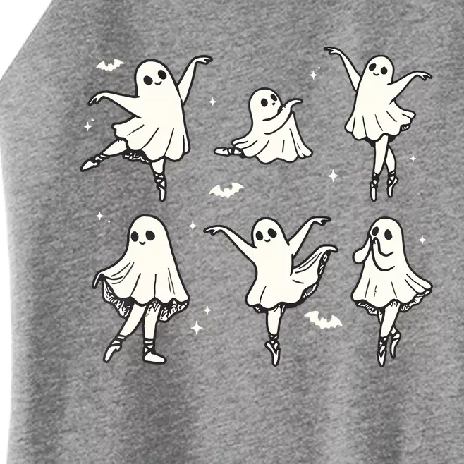 Ballet Ghost Ballet Dancer Spooky Dance Halloween Women’s Perfect Tri Rocker Tank