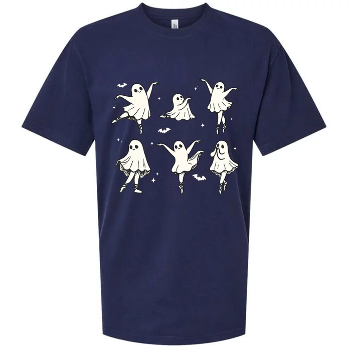 Ballet Ghost Ballet Dancer Spooky Dance Halloween Sueded Cloud Jersey T-Shirt