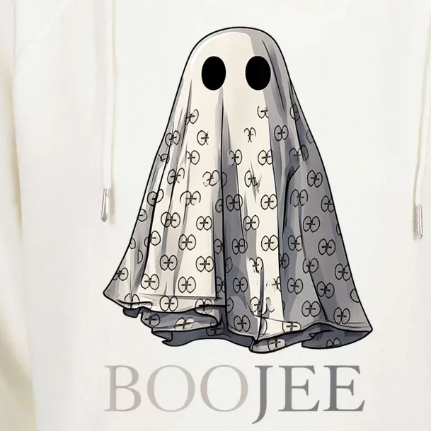 Boojee Ghost | Boujee Halloween Costume Trick Or Treat Womens Funnel Neck Pullover Hood