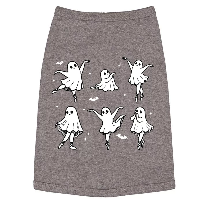 Ballet Ghost Ballet Dancer Spooky Dance Halloween Doggie Tank