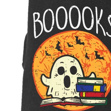 Books Ghost Boooks Halloween Reading Librarian Teacher Book Doggie 3-End Fleece Hoodie