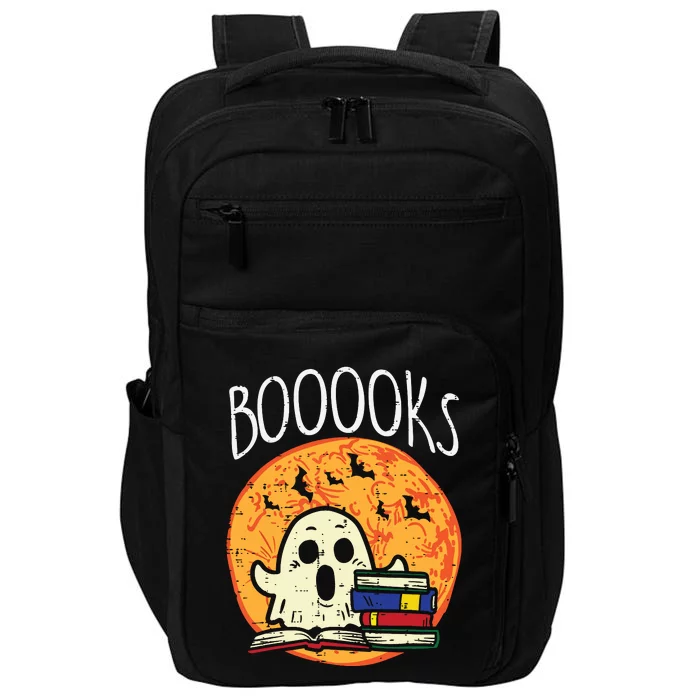 Books Ghost Boooks Halloween Reading Librarian Teacher Book Impact Tech Backpack