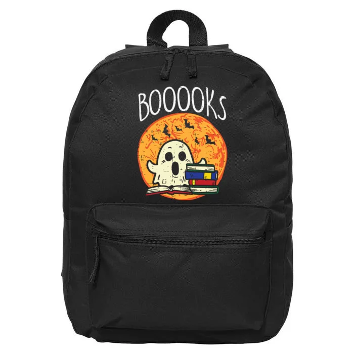 Books Ghost Boooks Halloween Reading Librarian Teacher Book 16 in Basic Backpack