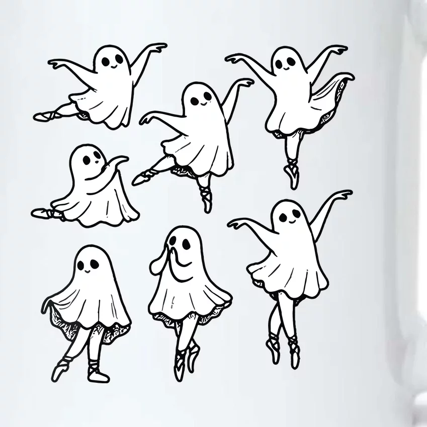 Ballet Ghost Ballet Dancer Spooky Dance Teacher Halloween Black Color Changing Mug