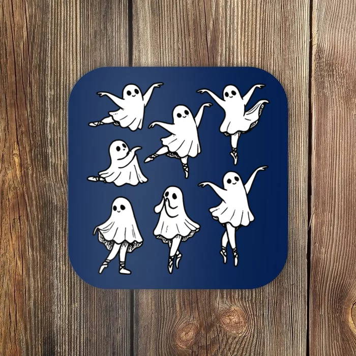 Ballet Ghost Ballet Dancer Spooky Dance Teacher Halloween Coaster