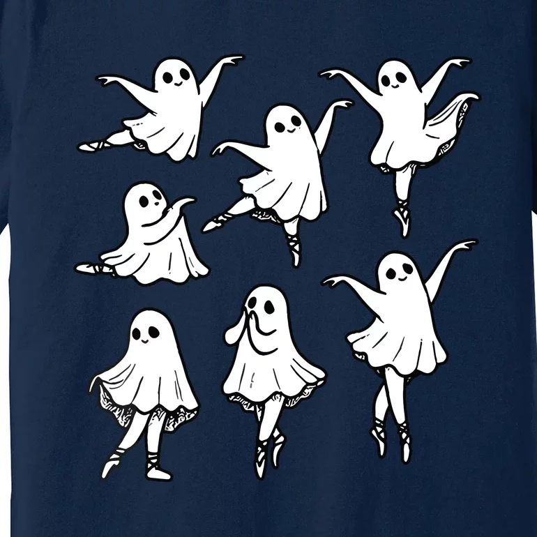 Ballet Ghost Ballet Dancer Spooky Dance Teacher Halloween Premium T-Shirt