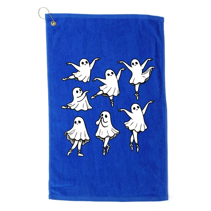 Ballet Ghost Ballet Dancer Spooky Dance Teacher Halloween Platinum Collection Golf Towel