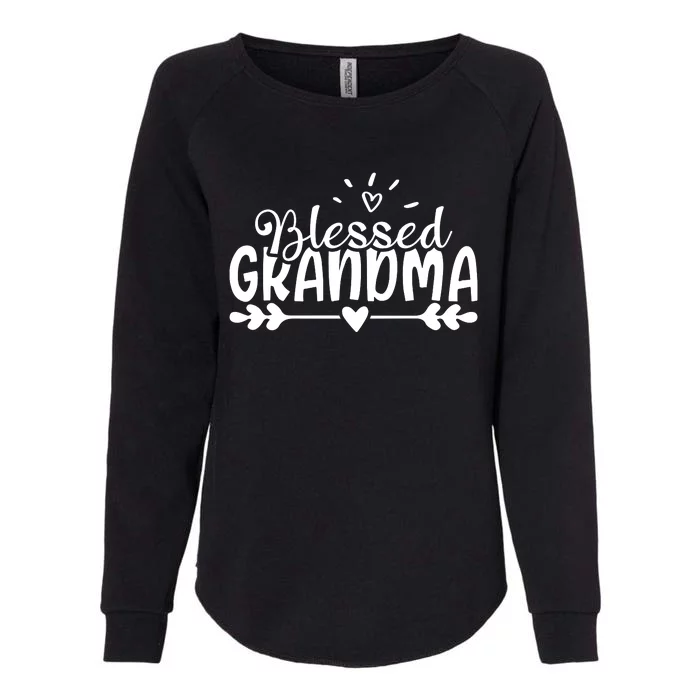 Blessed Grandma Womens California Wash Sweatshirt