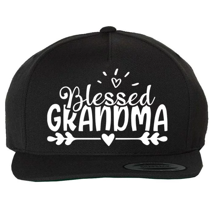 Blessed Grandma Wool Snapback Cap