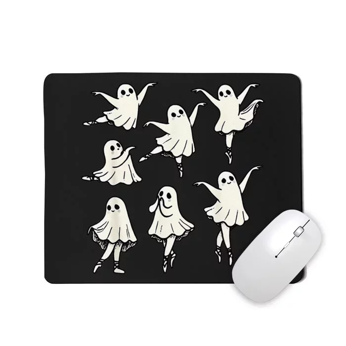 Ballet Ghost Ballet Dancer Spooky Dance Teacher Halloween Gift Mousepad