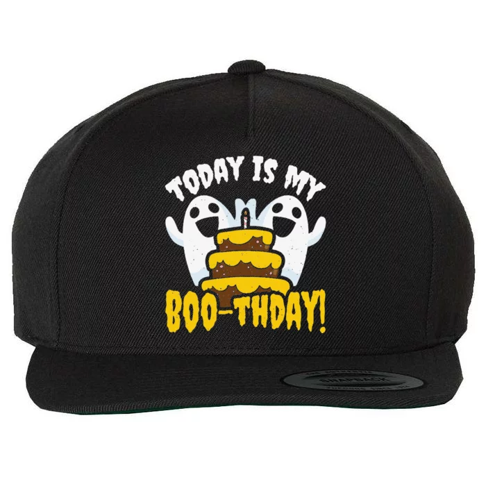 Boo Ghost Birthday Funny Halloween Costume Women Wool Snapback Cap