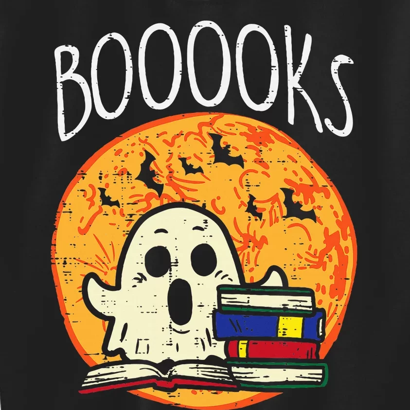 Books Ghost Boooks Halloween Reading Librarian Teacher Book Kids Sweatshirt