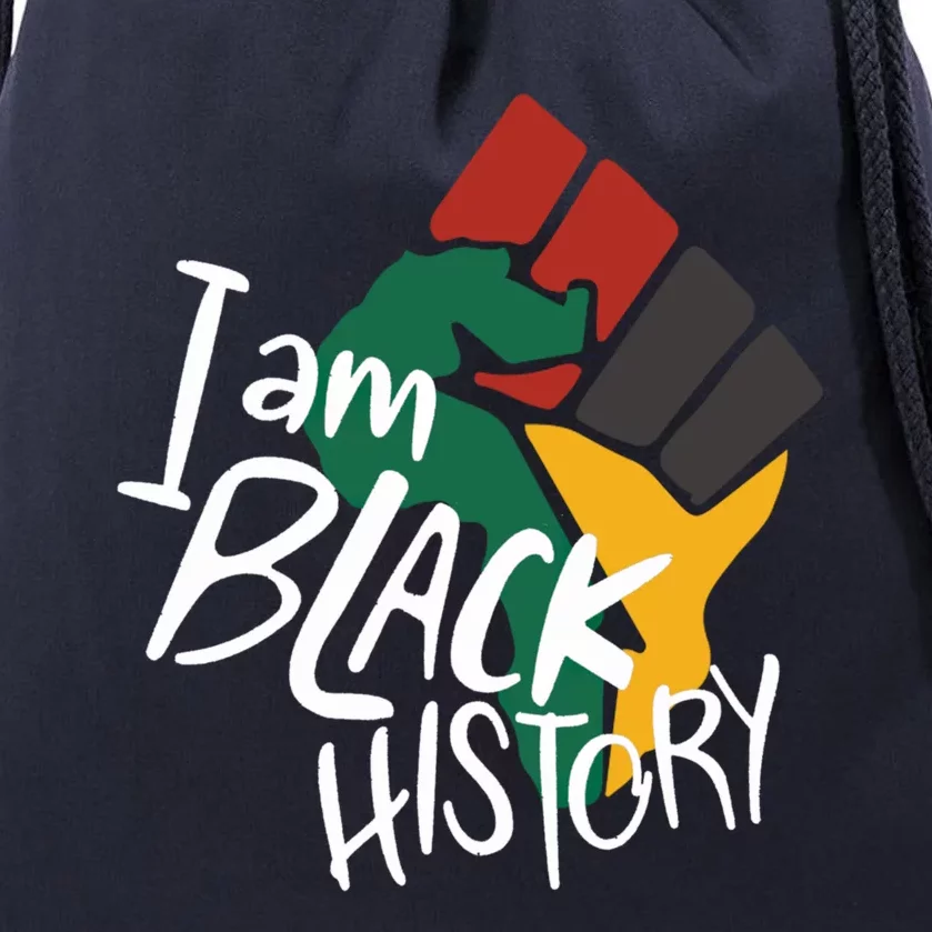 Black Gift Black History Gift Black History Black Gift Drawstring Bag