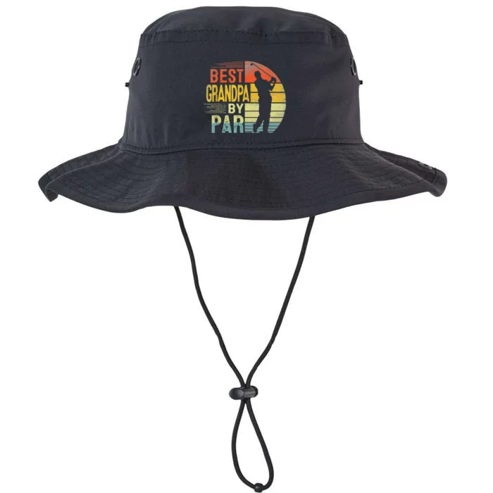 Best Grandpa By Par Daddy Fathers Day Gift Golf Lover Golfer Legacy Cool Fit Booney Bucket Hat