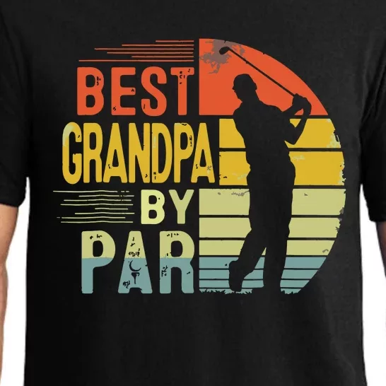 Best Grandpa By Par Daddy Fathers Day Gift Golf Lover Golfer Pajama Set