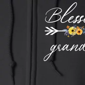 Blessed Grandma Full Zip Hoodie