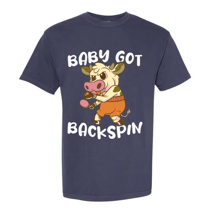 Baby Got Backspin Table Tennis Funny Ping Pong Garment-Dyed Heavyweight T-Shirt