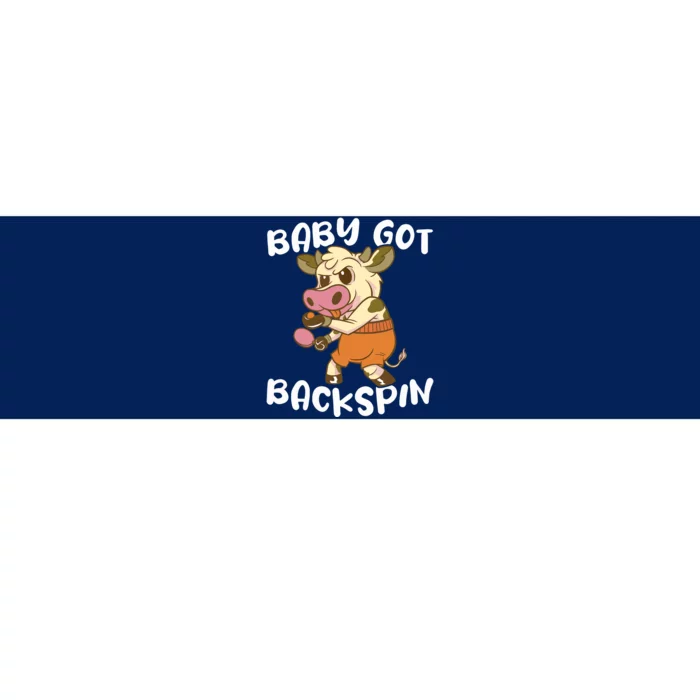 Baby Got Backspin Table Tennis Funny Ping Pong Bumper Sticker