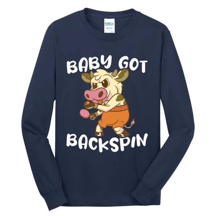 Baby Got Backspin Table Tennis Funny Ping Pong Tall Long Sleeve T-Shirt